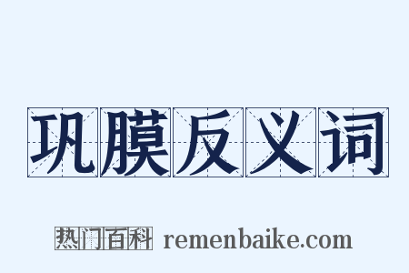 巩膜反义词是什么意思的图片